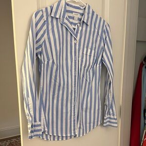 J Crew Button Down Stripe XS